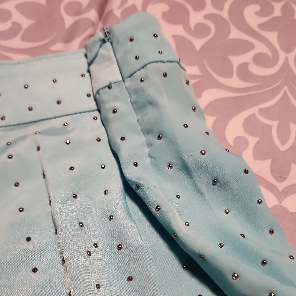 Light Blue Women's Shorts - Picture 3 of 4